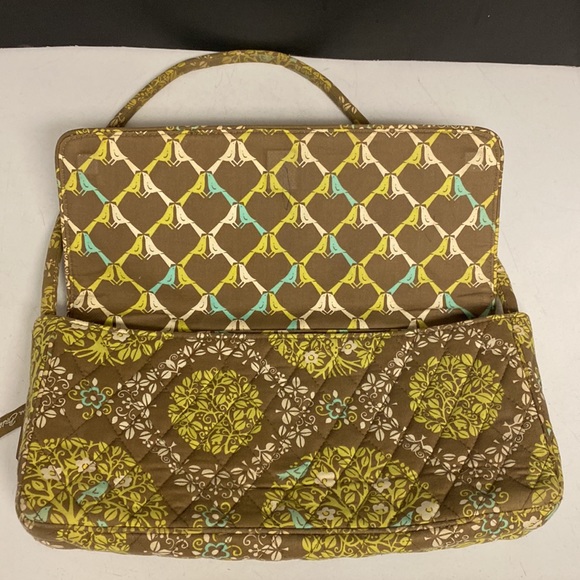 VERA BRADLEY Clutch Satchel Quilted Flap Closure Purse - Picture 13 of 17